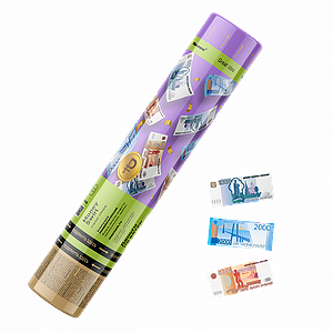 Пневмохлопушка 30 см "Деньги на ветер"