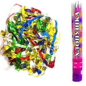 Пневмохлопушка 40 см (конфетти/серпантин)